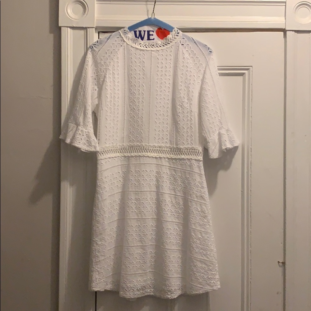 Amazon white eyelet dress sz M